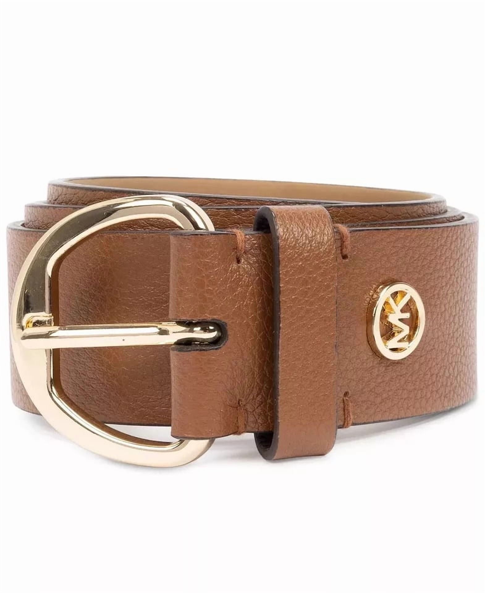 Michael Kors Women's Twist Reversible 30mm MK Logo Leather Belt