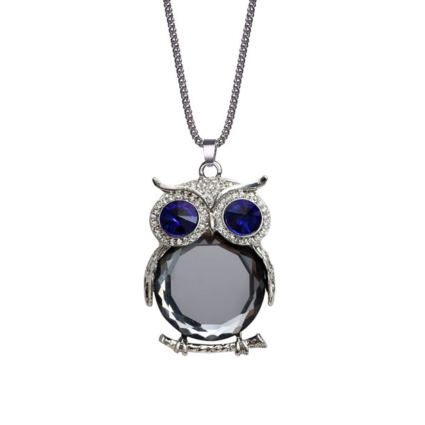 Collar Largo Cadena Suéter Búho Colgante de San Valentín Mujeres Regalo Día Collar Joyería Collares & Colgantes