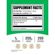 BulkSupplements Saw Palmetto Extract Powder - 1g per Serving - 250 Grams (8.8 oz) - 250 Servings