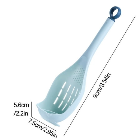 

Kitchen Multi-functional Long Handle High Temperature Resistant Colander Filter Water Noodle Spoon kitchen aid cooking utensil set cooking utensils set Blue