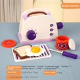 thumbnail image 1 of The New Children‘S Simulation Of Every Kitchen Purple Bread Machine Blender Coffee Machine Small Household Appliance Combination, 1 of 7