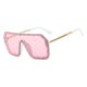 thumbnail image 2 of Gafas de sol estilo hip hop con montura grande exagerada y lentes con letras unidas para mujer y hombre sin marco, gafas de sol de moda para mujer Xvw, 2 of 5