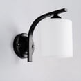 thumbnail image 5 of Aplique de Pared para Baño, con Pantalla de Vidrio Negro Mate para Dormitorio y Cocina, Casquillo E26., 5 of 5