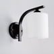thumbnail image 5 of Aplique de Pared para Baño, con Pantalla de Vidrio Negro Mate para Dormitorio y Cocina, Casquillo E26., 5 of 5