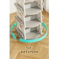 thumbnail image 6 of GLAF 4 Tier Rotating Bookshelf Tower for Kids & Adults, Christmas Tree Design Spinning Bookshelf Tower, 360°Revolving Bookcase Floor Standing for Library, Bedroom, Living Room, Office, 6 of 7