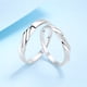 thumbnail image 4 of Anillo de moissanita de plata esterlina 925 Un par de anillos de amantes de Mozius El anillo no se desvanece fácilmente, es simple y versátil, 4 of 5