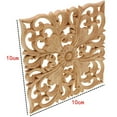 thumbnail image 3 of 3X Fuente de la Etiqueta de Madera Estilo Europeo Accesorios de Talla de Madera Real de Apliques Y Al Por Menor Tallado En Madera, 3 of 5
