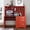 Teak, variant on Aukfa 59" Computer Desk with Hutch for Home Office, 3 Drawers, Keyboard Tray, White