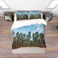 thumbnail image 3 of 3D Azul Cielo Verde Bosque Paisaje Funda de edredón Set Ropa de Cama Funda Nórdica, 3 of 3