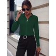 thumbnail image 3 of Chic Lapel Top Sleek Women Slim-Fit Shirt Long Sleeves Perfect for Spring/Fall Wear, 3 of 19