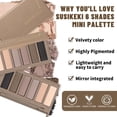 thumbnail image 4 of Paleta de sombras de ojos SUSIKEKI Mini Naked de 6 colores con espejo, 4 of 9