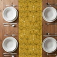thumbnail image 6 of Yellow Geometric Table Runner - 70 Inch Long, Kitchen Dining Table Runner Dresser Scarves, Modern Abstract Art Ombre Farmhouse Decor for Coffee Tables Wedding Party Banquet, 6 of 8
