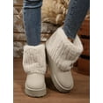 thumbnail image 5 of Womens Snow Boots Cozy Fluffy Faux Fur Lined Winter Platform Shoes Stylish Warm Casual Outdoor Footwear, 5 of 7