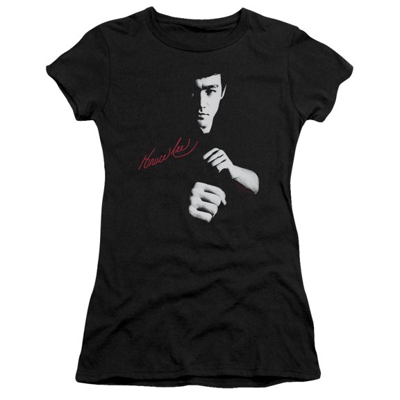 Bruce Lee - The Dragon Awaits - Juniors Teen Girls Cap Sleeve Shirt - Medium