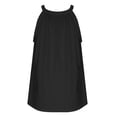thumbnail image 6 of Samickarr Plus Size Summer Tops For Women Tops Dressy Casual Women Casual Tank Loose Solid Sleeveless Round Neck Lace T-Shirt Halter Tops Sleeveless Shirts Pleated Workout Tops For Women, 6 of 9