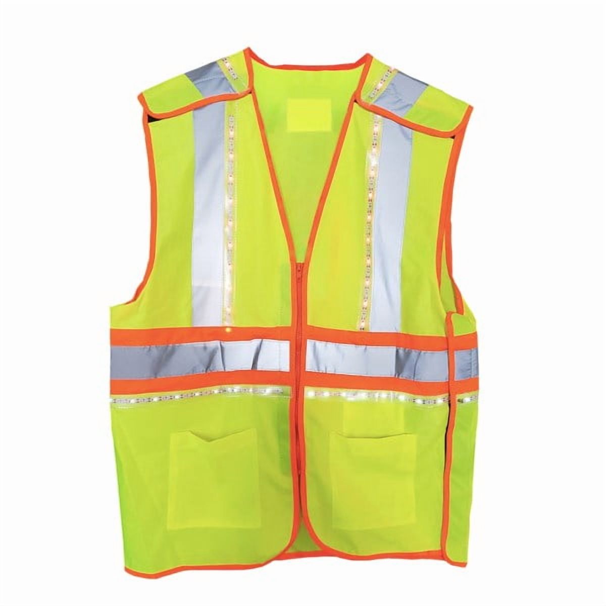 DC’S LED’S 360 GLOW IN LOW LIGHT SAFETY VEST | USB RECHARGEABLE & LONG LASTING BATTERY LIFE WITH DETACHABLE POWER SOURCE GREEN ( BREAKWAY )