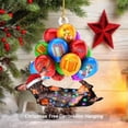 thumbnail image 5 of Navidad divertido trineo cachorro colgante acrílico árbol de Navidad mochila decoración interior del coche, 5 of 5