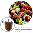 thumbnail image 3 of Hand Operated Pepper Grinder with Adjustable Coarseness for Kitchen Use Wood and Stainless Steel 4x6 inches, 3 of 8