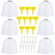 thumbnail image 1 of unbranded 6Ud Cubierta Transparente Para Plantas Con 18 Clavos Y 10 Etiquetas Protector Heladas, 1 of 7
