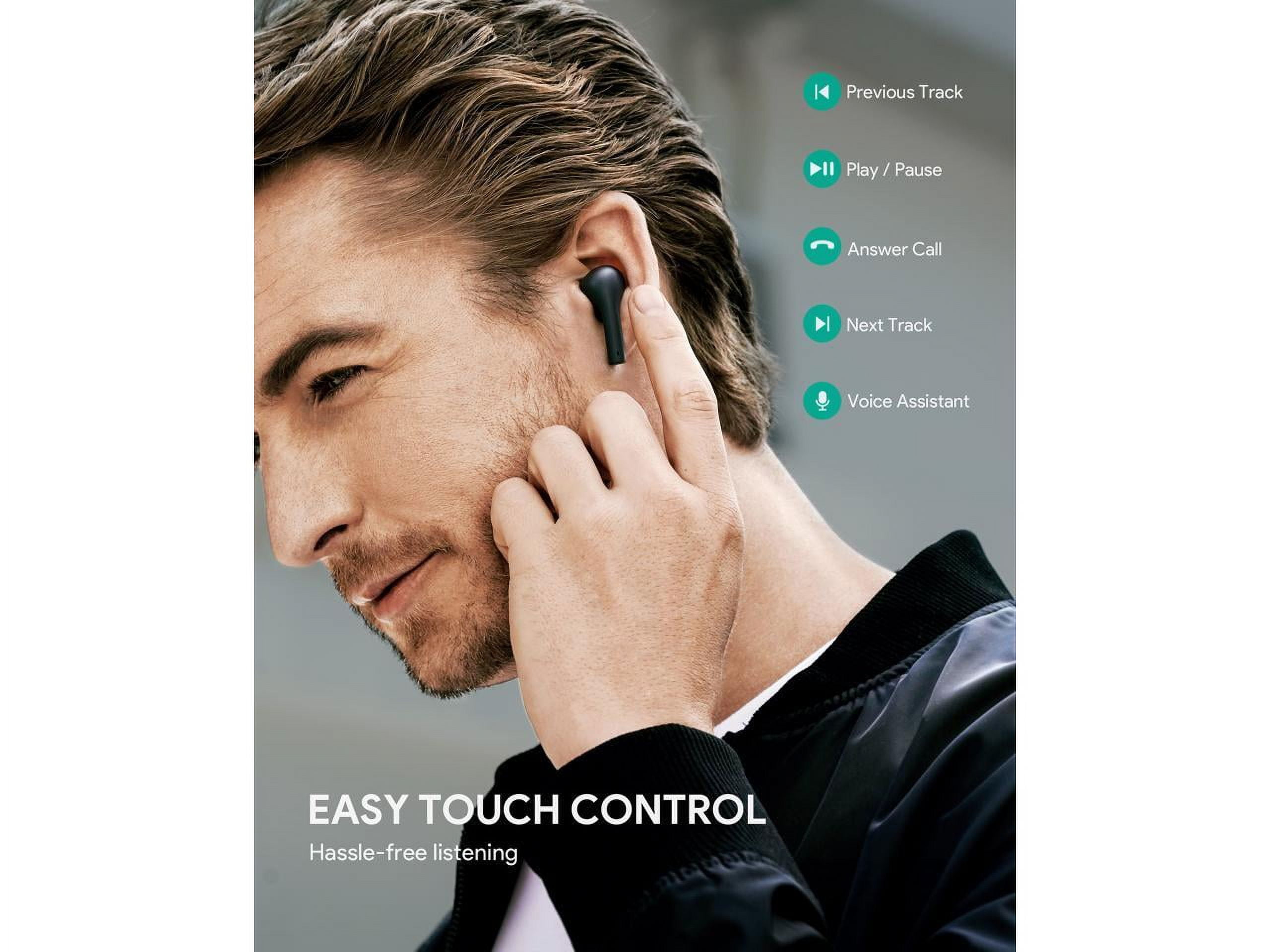 TWS Earphones Wireless Bluetooth for Google Pixel 9/Pro/Pro XL/9a Phones - Earbuds Headphones True Stereo Headset Hands-free Mic