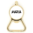 thumbnail image 1 of Special Handwriting English Name MARIA Beer Bottle Cap Opener Stainless Steel Key Chain, 1 of 3