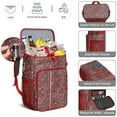 thumbnail image 5 of Travel Cooler Bag - Red Christmas Snow Pattern Camping Beer Cooler Backpack with Bottle Opener- Waterproof Insulated Picnic Backpacks - Cooler Bag for Beach, 5 of 6