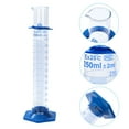 thumbnail image 4 of Unique Bargains 250ml 3.3 Borosilicate Glass Graduated Cylinder, Plastic Base Blue Graduations Measuring Cylinder, 4 of 4