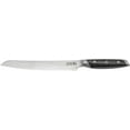 thumbnail image 1 of Chuck Hughes 9" Damascus Serrated Bread Knife – Premium Razor-Sharp Loaf Slicer, Chef-Quality Kitchen Knife with Ergonomic Handle, 1 of 2