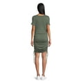 thumbnail image 6 of Destination Maternity Women's Ruched Bodycon Dress with Short Sleeves, Sizes S-2XL, 6 of 6