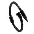 thumbnail image 1 of Pulsera para Hombre de Clavo Piel Vegana y Acero Inoxidable, Modelo Pulsera de Clavo, Brazalete de Cuero Piel Vegana, 1 of 5