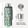 thumbnail image 7 of Design Pattern 20oz Stainless Steel Thermal Bottle with Tea Filter and Cup Lid, Vacuum Insulated Coffee Mug with 316L Inner Liner, Leakproof Travel Thermos for Office, Commute & Outdoor, 7 of 7