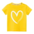 thumbnail image 2 of Piuwrlz T-Shirt Boy/Girls Short Sleeve Printed Top Yellow Size 7 Years, 2 of 4