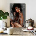 thumbnail image 7 of Shadudu Tattooed Woman Canvas Wall Decor Art Print 24x36 Inch Luxury Design for 24x36in, 7 of 7