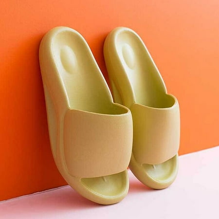 

QWZNDZGR Thick Platform Cloud Slippers Women Home Bath Soft Sole Non Slip eva Slides Woman Summer Thick Bottom Beach Flip Flops Sandals