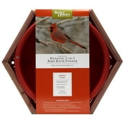 Better Homes&gardens Bhg Cedar Hanging 2in1 Bird Bath/feeder