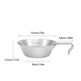 thumbnail image 2 of Destyer Ensemble de Vaisselle Portable en Acier Inoxydable Argenté pour Cuisine Extérieure et Repas Vaisselle Portable, 2 of 6