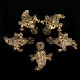 thumbnail image 2 of 5Pcs Feng Shui Pocket Toad Frogs Fortune Keychain Charm Bag Pendant Home Decor, 2 of 5