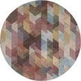thumbnail image 3 of 6ft Round Modern Navy Round Area Rugs for Living Room | Bedroom Rug | Dining Room Rug | Indoor Entry or Entryway Rug | Kitchen Rug | Alfombras para Salas 5'3'' Round, 3 of 5