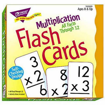 Trend Enterprises Multiplication Flash Cards All Facts through 12