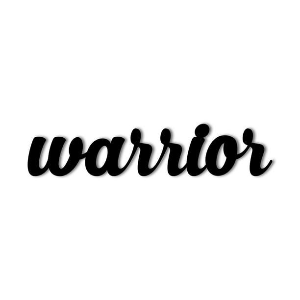 warrior word art