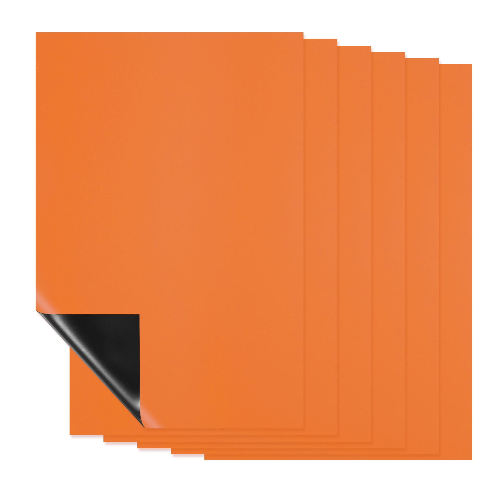 Uxcell Magnetic Dry Erase Board Sheet for Fridge - Kitchen Organizer and Planner Orange