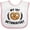 White and Pink, variant on Inktastic My 1st Oktoberfest with Pretzel and Laurels Boys or Girls Baby Bib