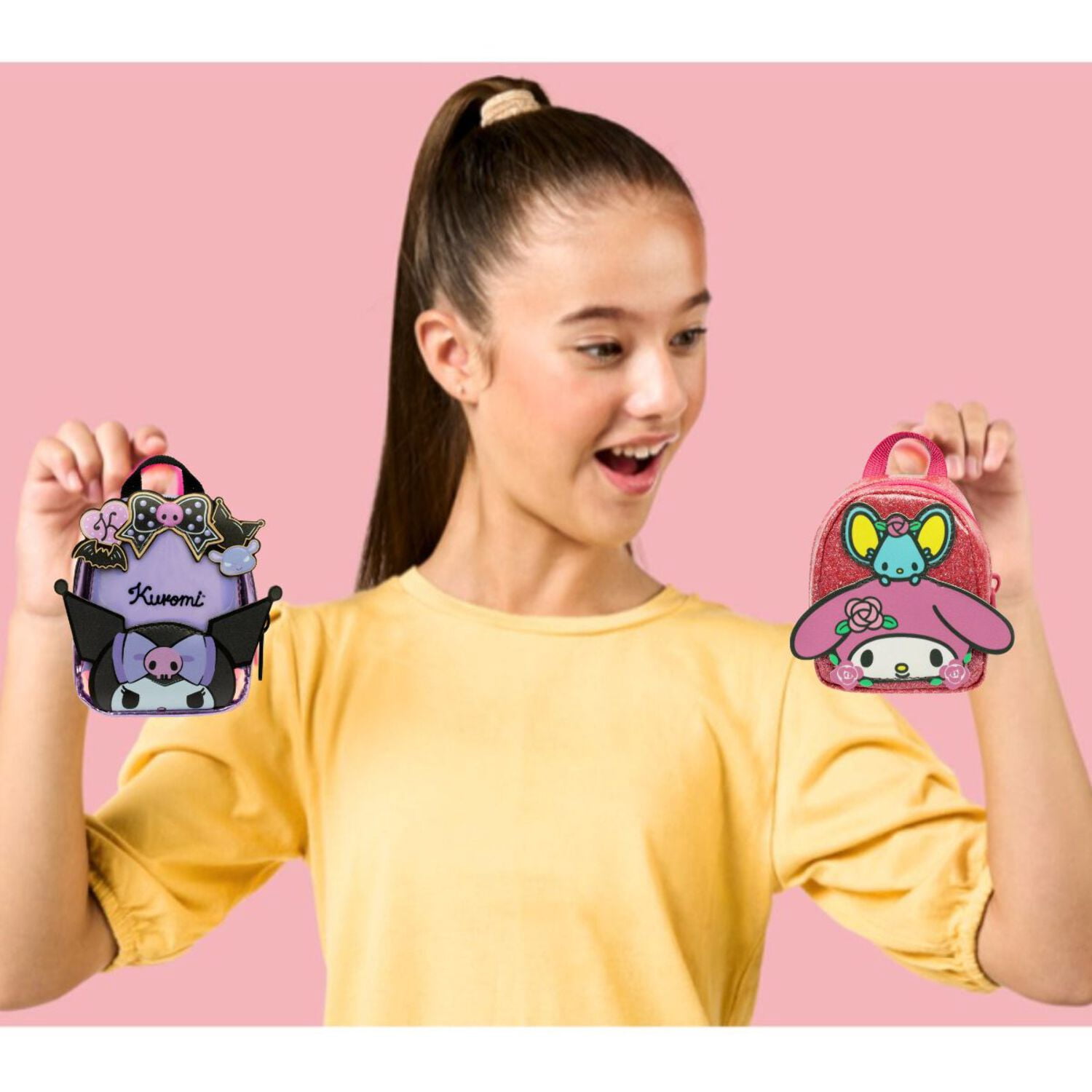Real Littles Hello Kitty® and Friends Scented Backpacks, 6 Mini Stationery, Ages 6+ - Kuromi