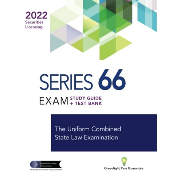 Pre-Owned SERIES 66 EXAM STUDY GUIDE 2022   TEST BANK, 9781937841584, 1937841588, Paperback,