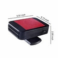 thumbnail image 2 of JLFNYA Space Heater,Portable Car Heater 2 in 1 12V High Power Fast Heating & Cooling Fan Defrost Defogger,Portable Heater for Automobile Windscreen Defog & Keeping Warm, 2 of 8