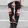 thumbnail image 2 of LISTHA Leggings Christmas for Women Snowflake High Waisted Xmas Pants Holiday Tummy Control Tights Black M, 2 of 5