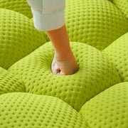 99 Bubble Couch Modern, Oversized Curved Couches, Lazy Floor Sofa, Lemon Green Bubble Couch, Modern Upholstered Comfy Mesh Fabric 3D Honeycomb Shape Couches for Living Room, Office, Apartment