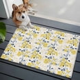 thumbnail image 3 of 2x3 Ft Entryway Area Rug, Yellow Blue Spring Floral Kitchen Rug Runner Washable Floor Mat, Summer Botanical Farmhouse Non Slip Indoor Door Mat Throw Carpet for Bathroom Living Room Bedroom, 3 of 8