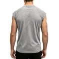 thumbnail image 5 of Mens Summer Shirts Cap Sleeve Crew Neck Workout T Shirts Casual Loose Fit Gym Tees, M, 5 of 7