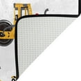 thumbnail image 5 of SKYSONIC Road Roller Caution Sign Area Rug 72x48in Construction Machines Non-Slip Floor Carpet for Indoor Living Dining Room and Bedroom Area, 5 of 7